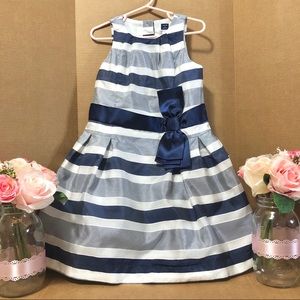 Janie and Jack striped organza dress size 4
